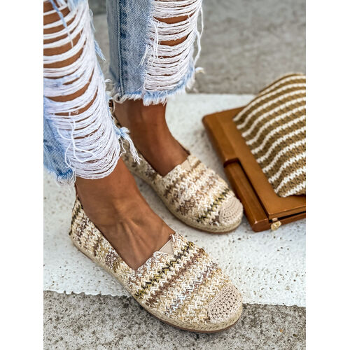 Béžové espadrilky LUIZA veľkosť: 36